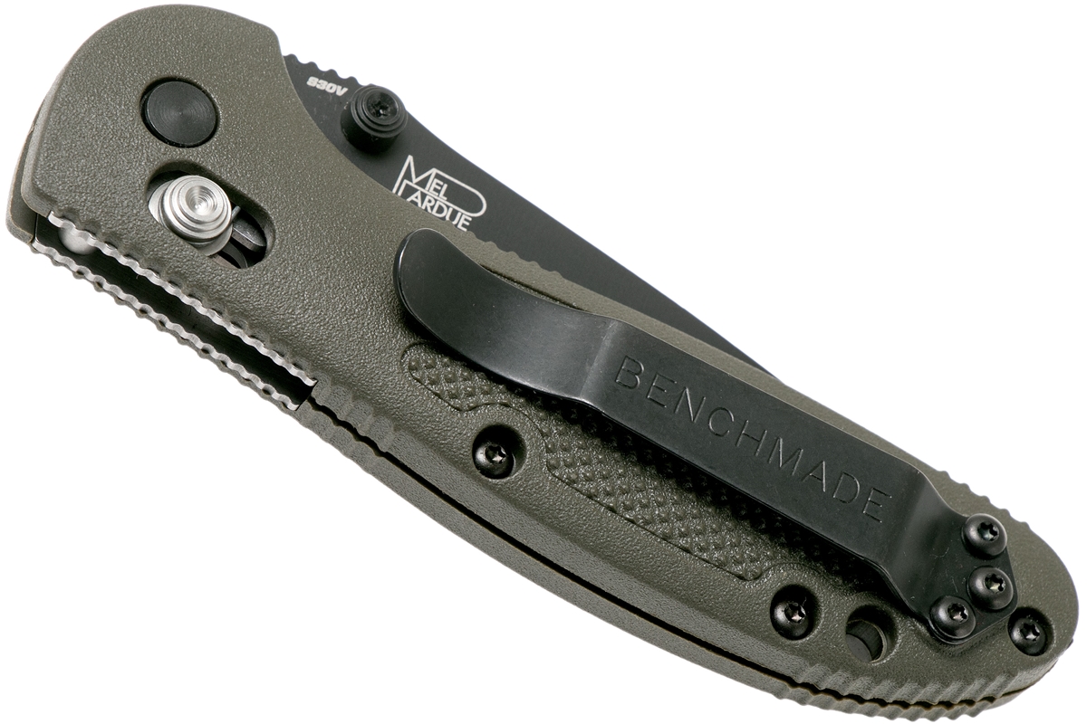 Benchmade Mini Griptilian 556bkod S30v Pocket Knife Mel Pardue Design Advantageously Shopping At Knivesandtools Co Uk