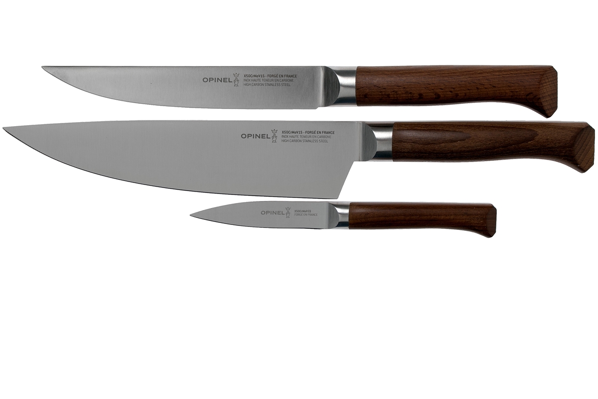 Opinel Les Forges 1890 Three Piece Knife Set 002292 Advantageously Shopping At Knivesandtools Com