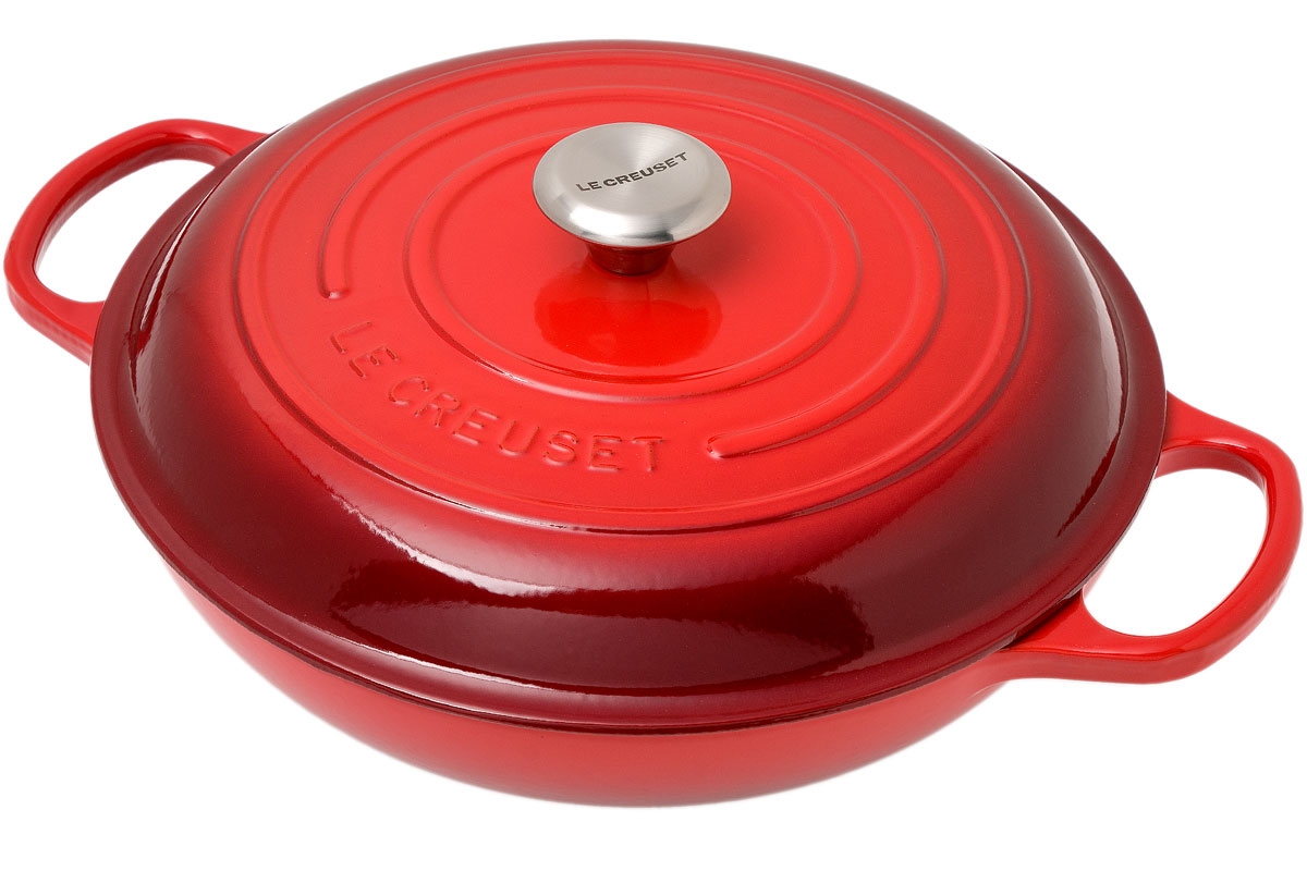 Le Creuset Campagnards Braadpan 30 Cm 3 5l Rood Voordelig Kopen Bij Knivesandtools Be