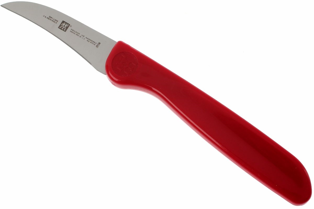 Zwilling J A Henckels Red Turning Knife 5 5 Cm Curved Edge