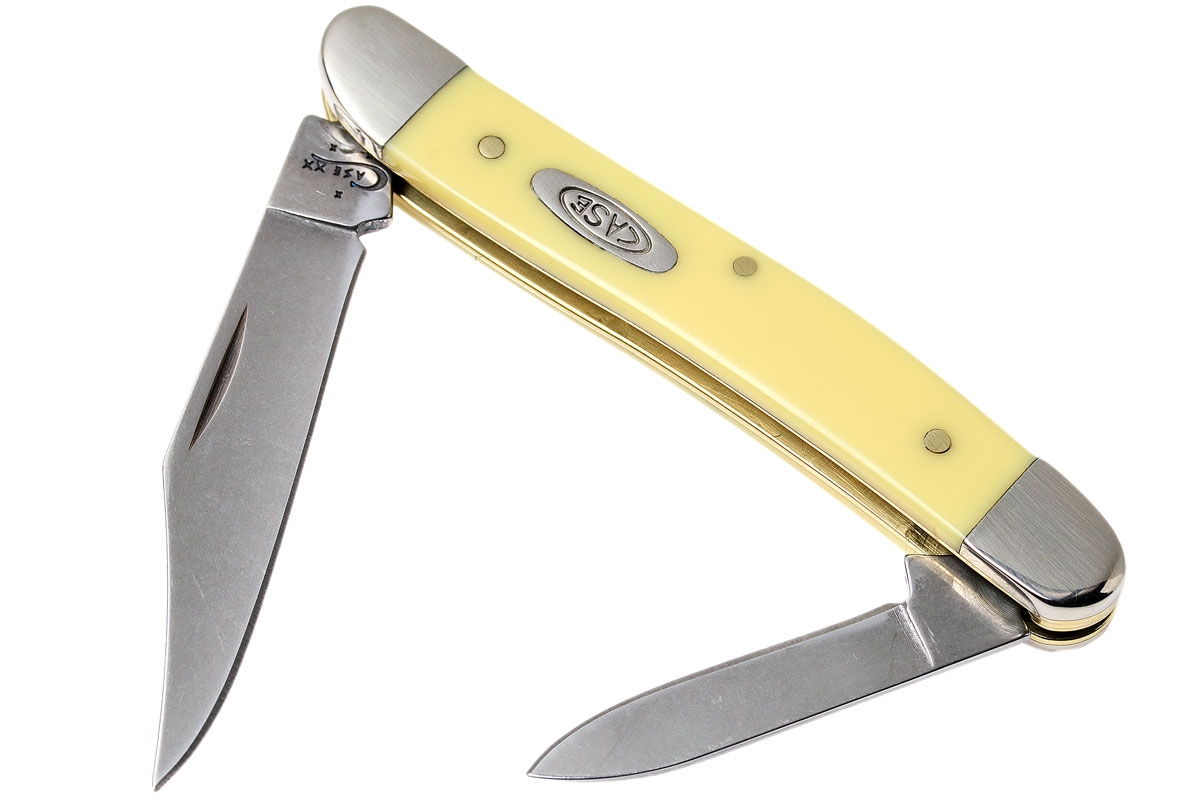 Case Pen Knife Yellow Synthetic 387 Ss Pocket Knife Advantageously Shopping At Knivesandtools Com