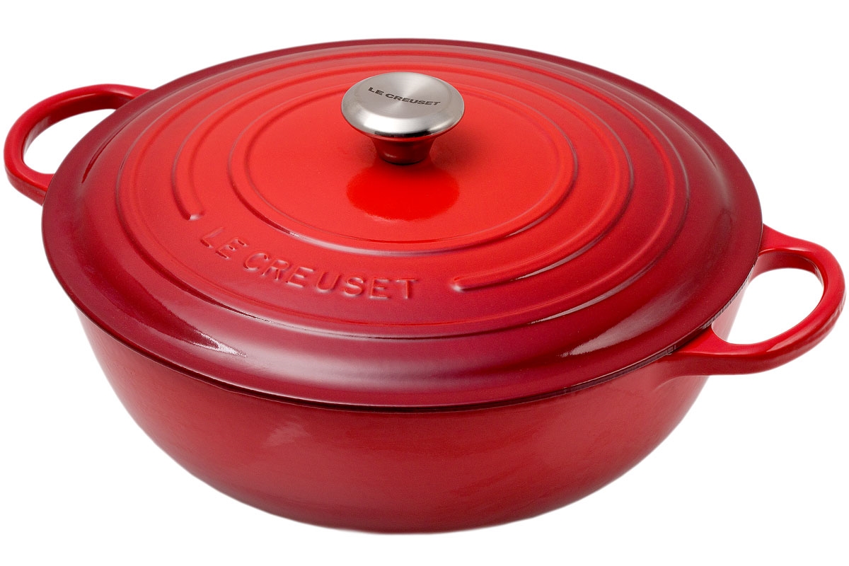 Le Creuset Signature Marmite 32cm 7l Rood Voordelig Kopen Bij Knivesandtools Be