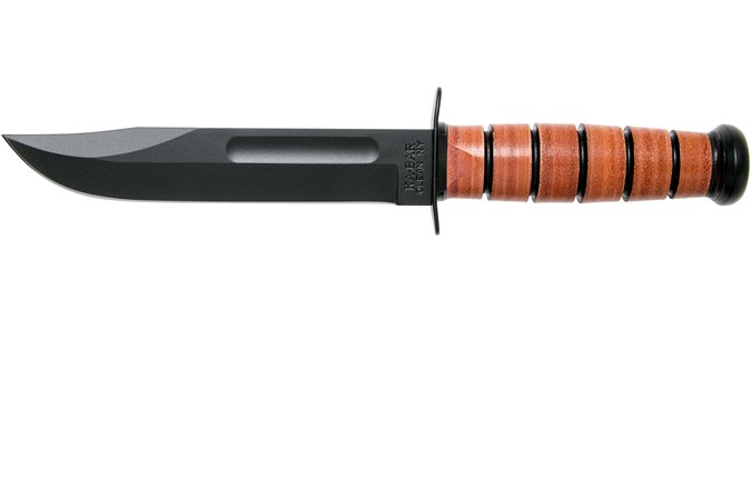 Ka Bar U S Navy Knife 1225 Fixed Knife Leather Sheath Advantageously Shopping At Knivesandtools Com