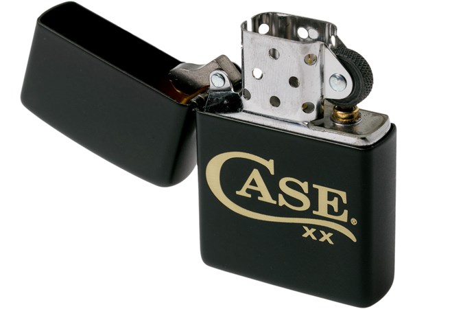 Case Knives Zippo 52478 Matte Black Case Logo Lighter