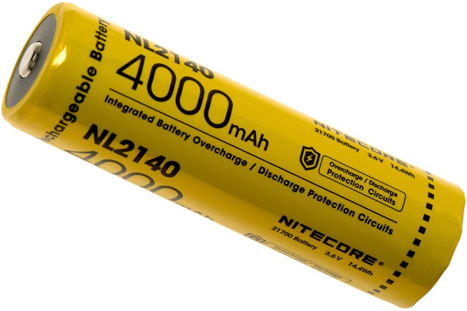 NiteCore NL2140 21700 Li Ion Akku, 4000 mAh | Günstiger NITECORE Lithium Ionen (Li Ion) 18650 Akku Ladegeräte für