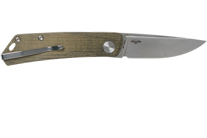 Real Steel Luna Premium Micarta OD Green 7006 Slipjoint ...