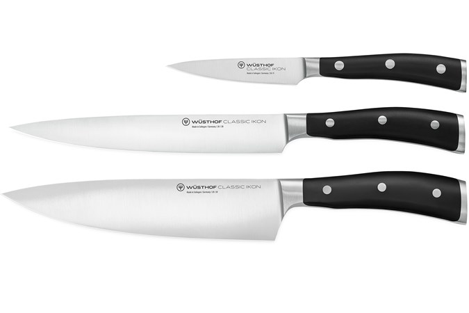 wusthof classic ikon 3 piece knife set