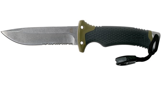 Gerber Ultimate Survival Fixed Blade 30-001830 Serrated Edge survival ...