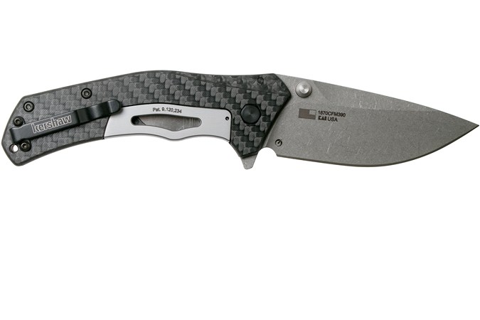 Kershaw Knockout 1870CFM390 Sprint Run pocket knife | Advantageously ...