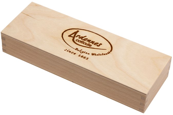 Ardennes Coticule caja de almacenamiento de madera para piedra de