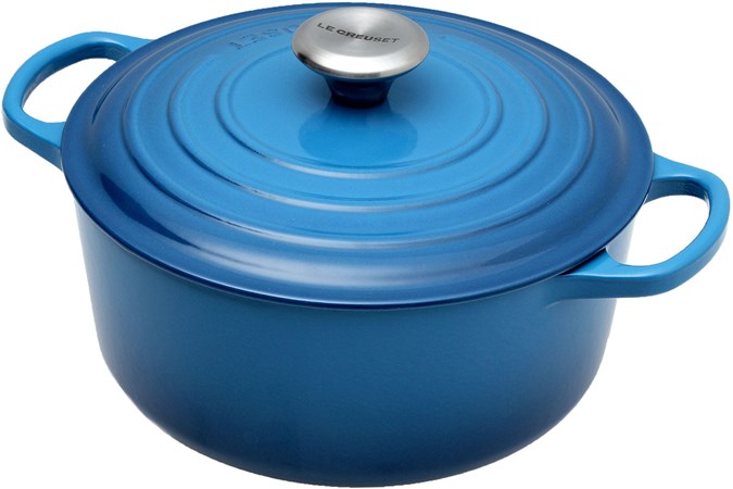 Le Creuset Braadpan Cocotte 24cm 4 2l Blauw Voordelig Kopen Bij Knivesandtools Nl