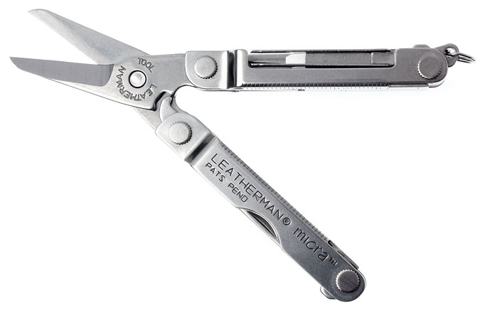 Leatherman Micra Multi-Tool – Stainless Steel, With Knife & Scissors, USA Made