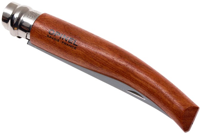 Opinel pocket knife No. 10 Slim Line, stainless steel, bubinga ...