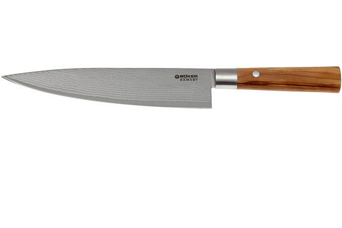 Boker Damask Olive 21 2 Cm Chef S Knife 130441dam