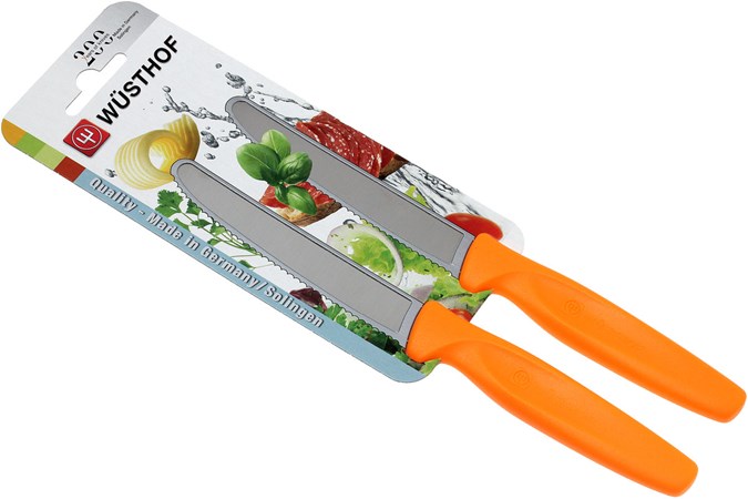 Wüsthof Vegetable Knife Set 9303o Orange Wüsthof Vegetable Knife Set 9303o Orange