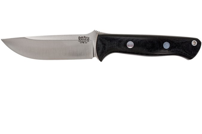 Bark River Bravo 1 Cpm 3v Black Canvas Micarta Brown Sheath Advantageously Shopping At Knivesandtools Co Uk