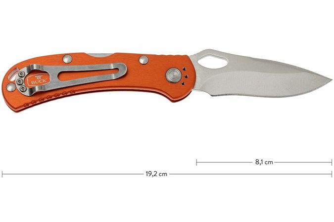 Buck 722 Spitfire 0722GYS1-B plain edge, orange | Advantageously