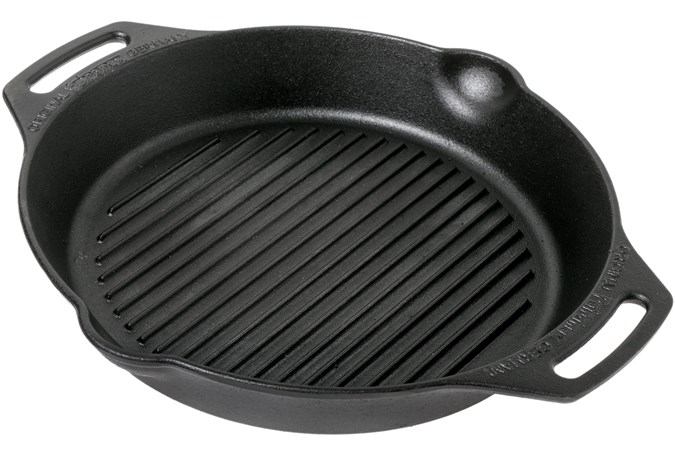Petromax gietijzeren grillpan/ skillet 30 cm met twee grepen