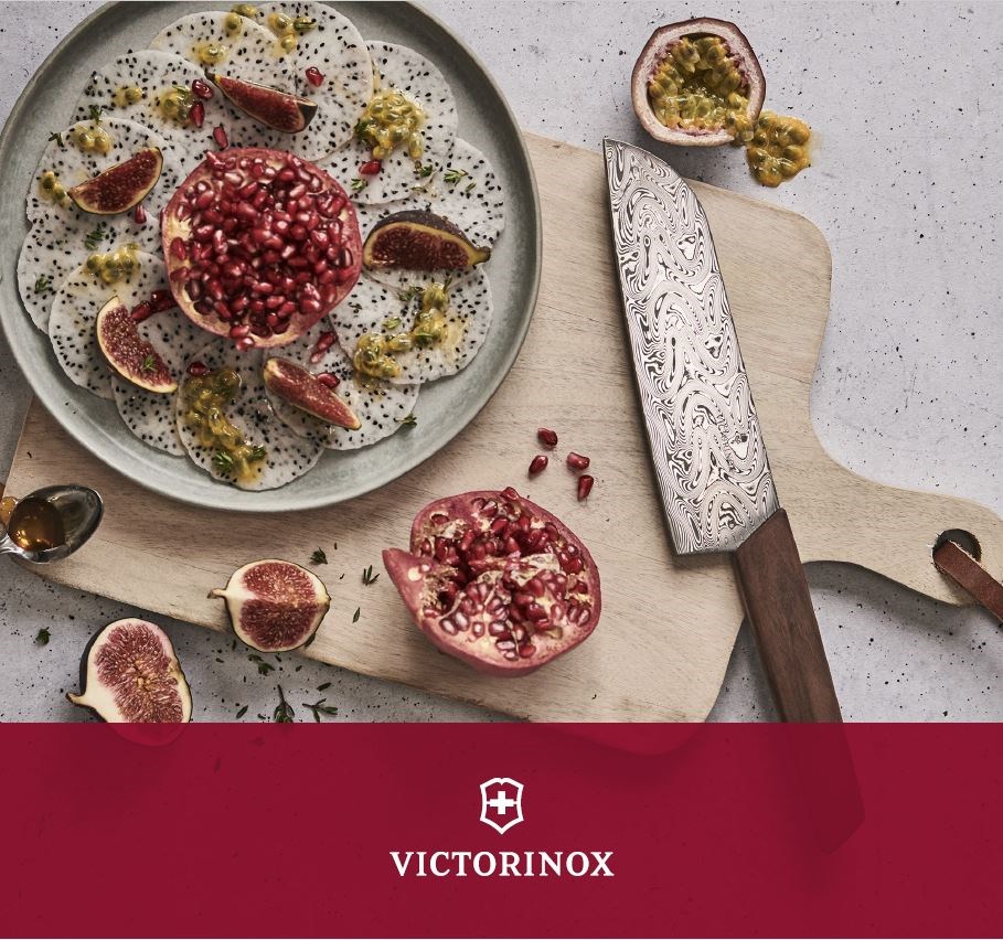 Santoku Victorinox Swiss Modern Limited Edition acier damas